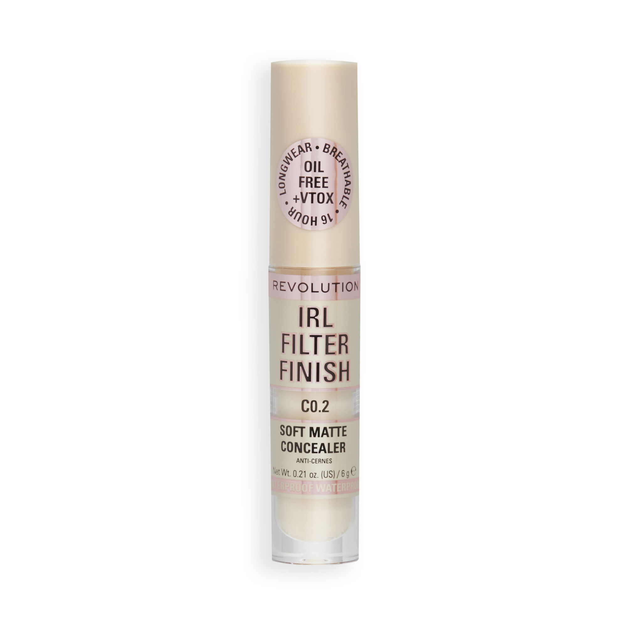 Revolution IRL Filter 16H Hydrating Full Coverage Concealer C0.2