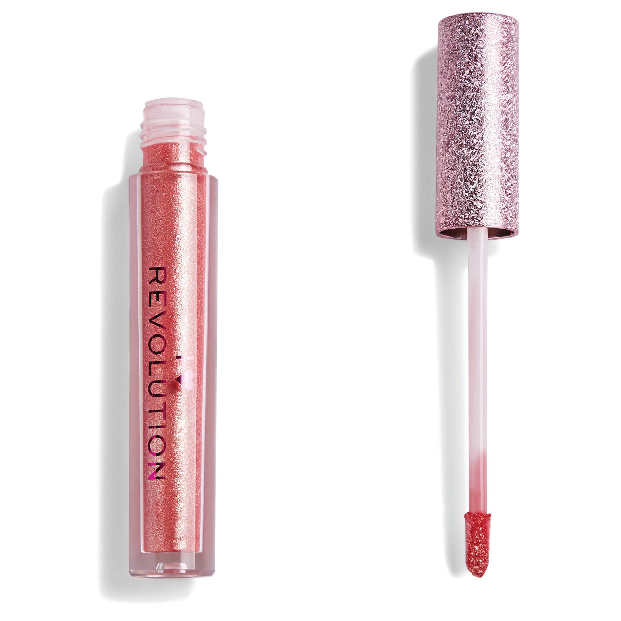 Metallic Angel Heart Lip Gloss Halo