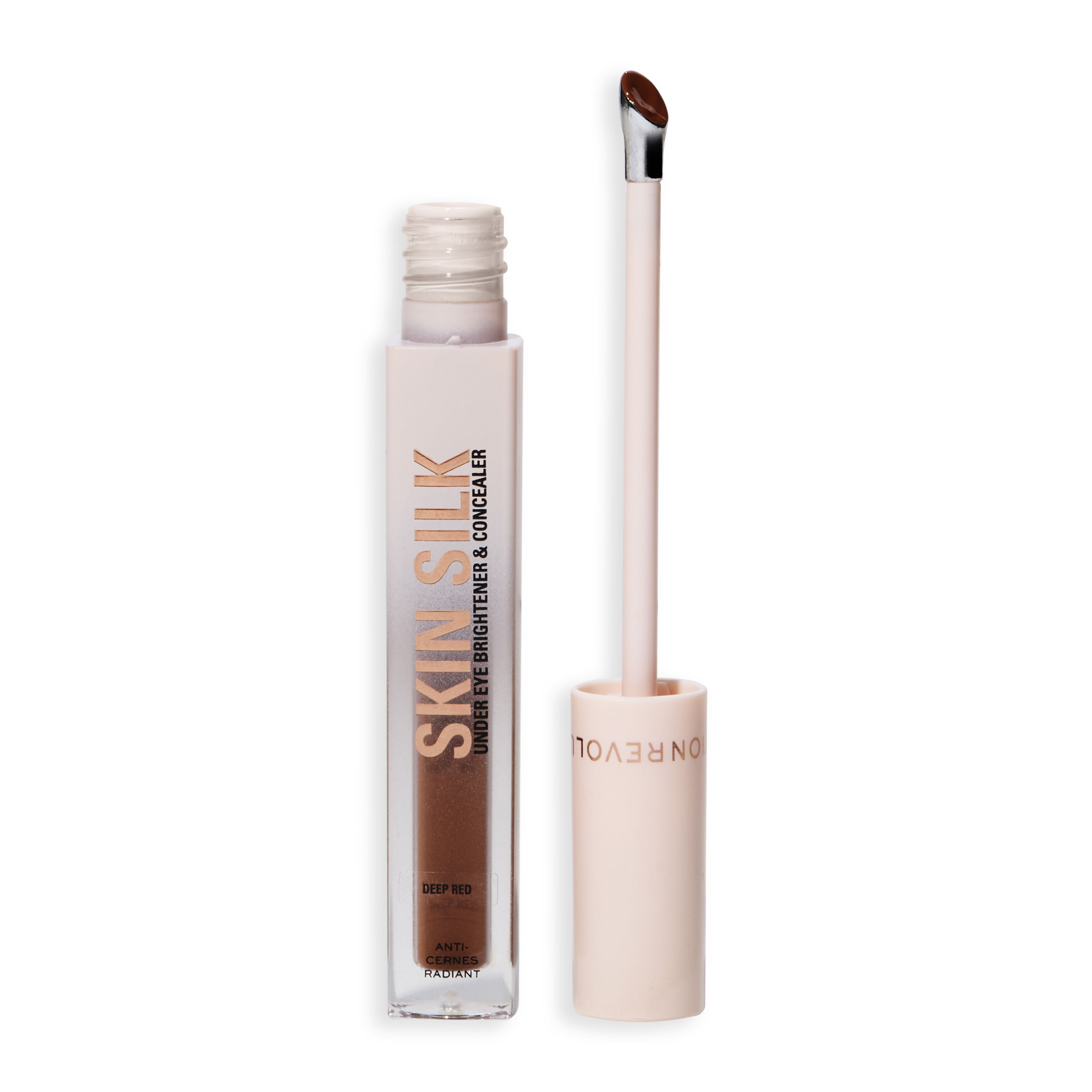 Revolution Skin Silk Radiant Serum Under Eye Brightener & Concealer Deep Red
