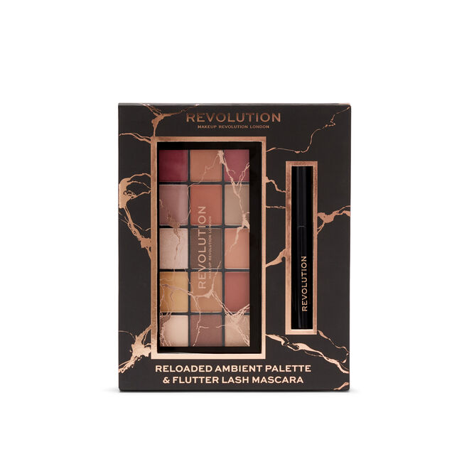 Makeup Revolution Reloaded Ambient Palette & Flutter Lash Mascara Gift Set