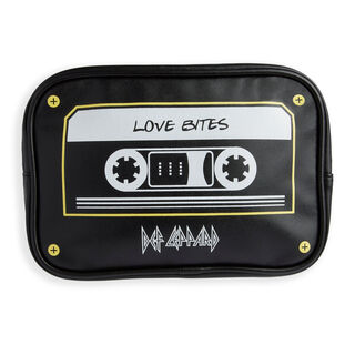 Rock and Roll Beauty Def Leppard Cassette Tape Cosmetic Bag