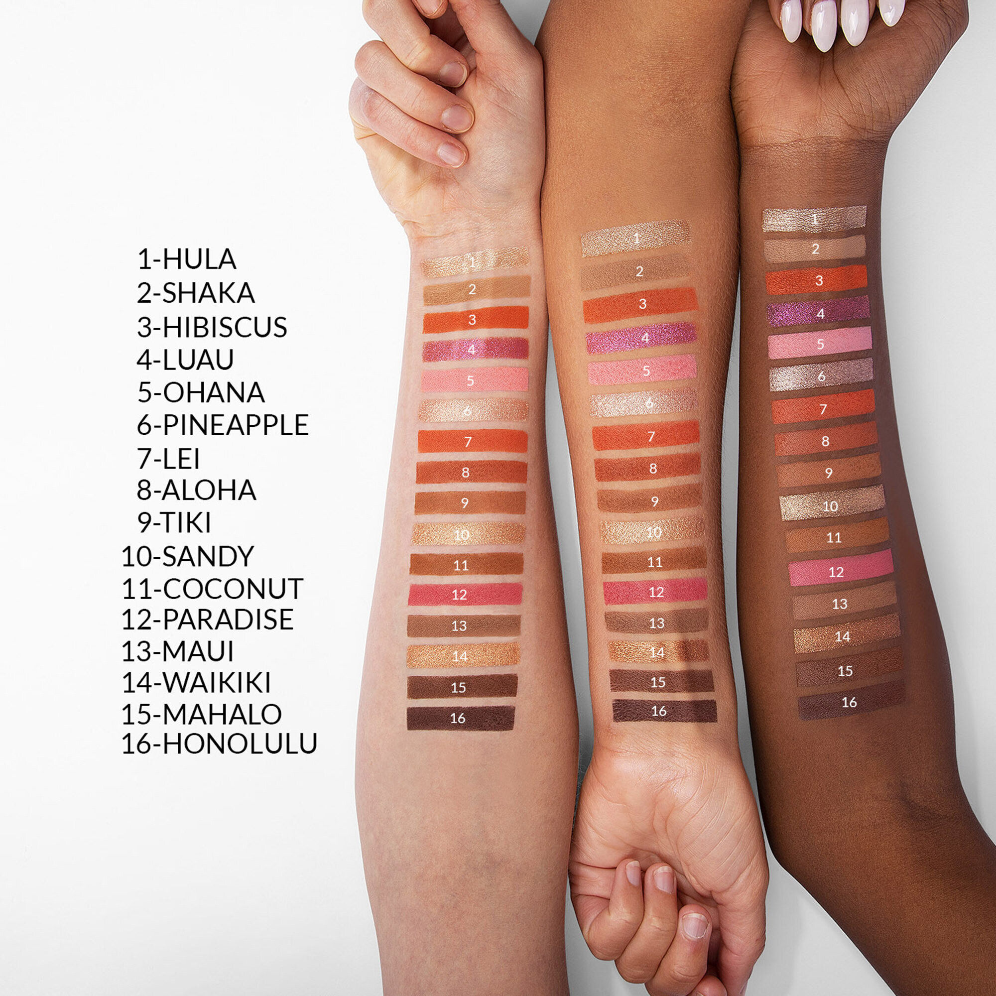 BH Hangin' In Hawaii 16 Color Eyeshadow Palette