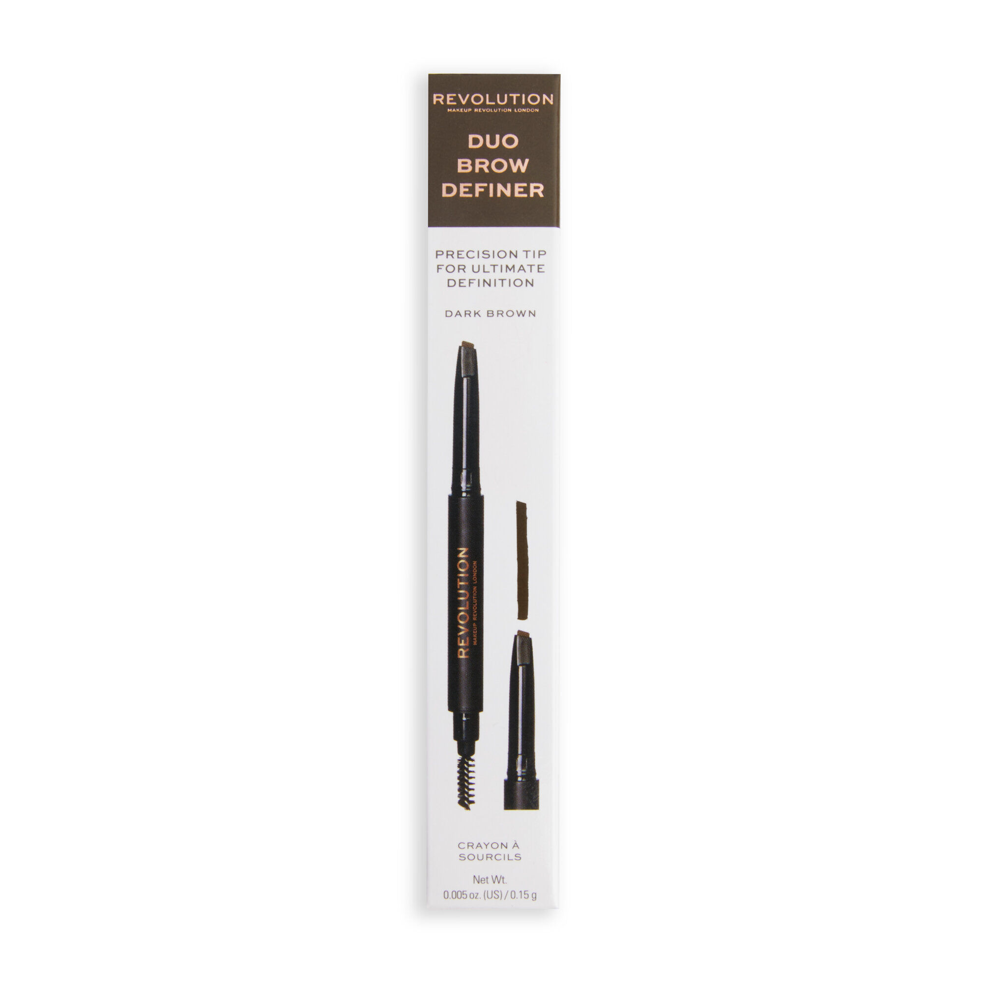 Duo Brow Pencil Dark Brown Revolution Beauty