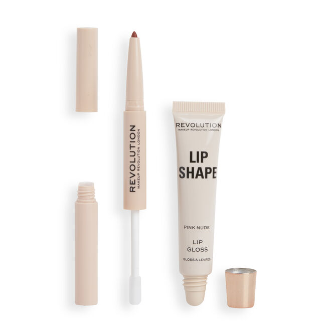 Makeup Revolution Lip Shape Kit Pink Nude