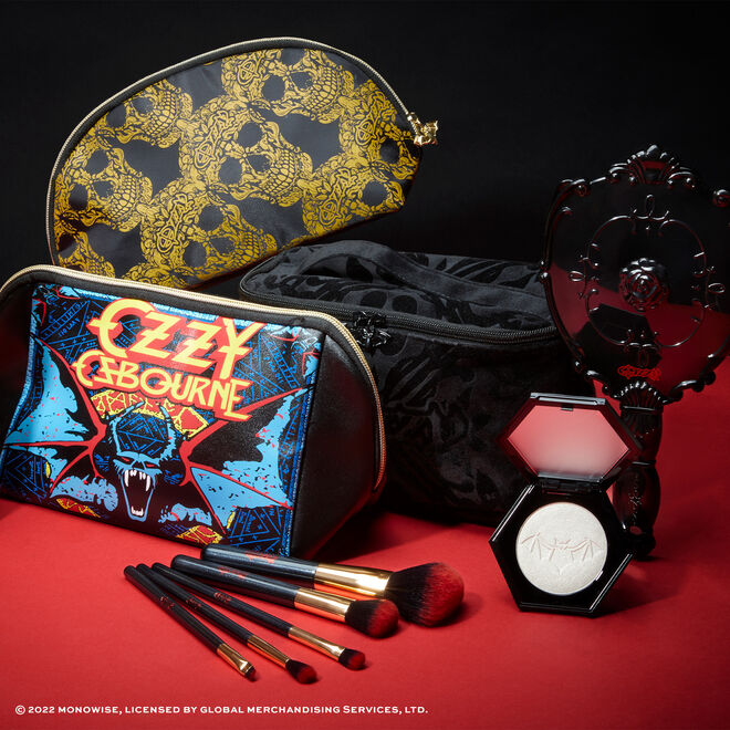 Rock and Roll Beauty Ozzy Skull Cosmetics Bag