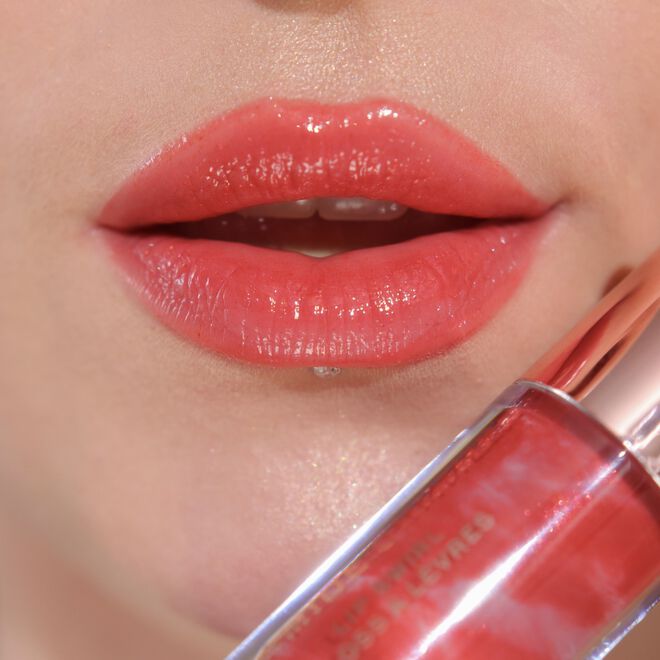 Makeup Revolution Festive Allure Ceramide Shimmer Lip Swirl Out Out Red