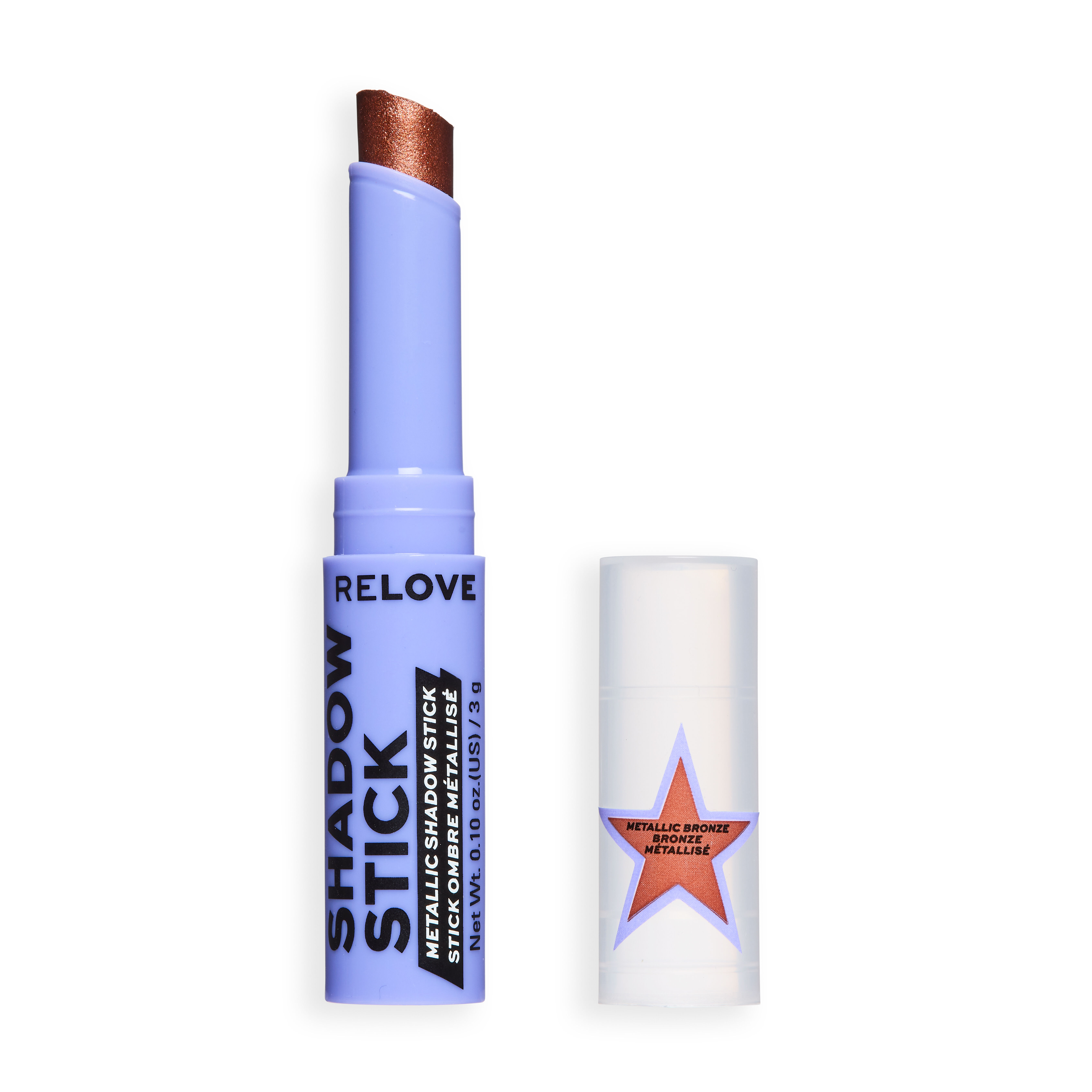 Relove Shadow Stick Metallic Eyeshadow Stick Metallic Bronze
