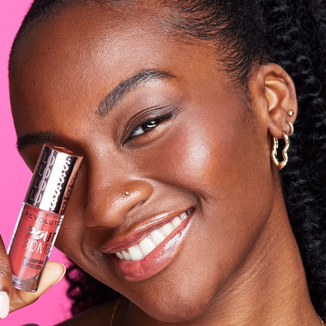 Revolution Pout Bomb Plumping Gloss Melba Warm Peach