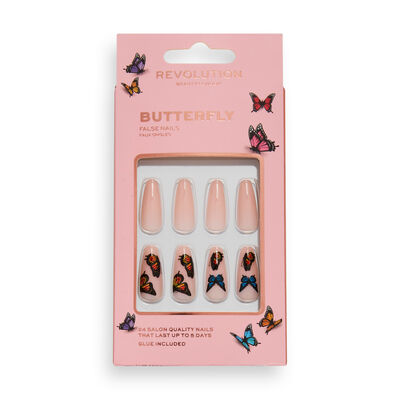 Makeup Revolution Flawless False Nails Butterfly