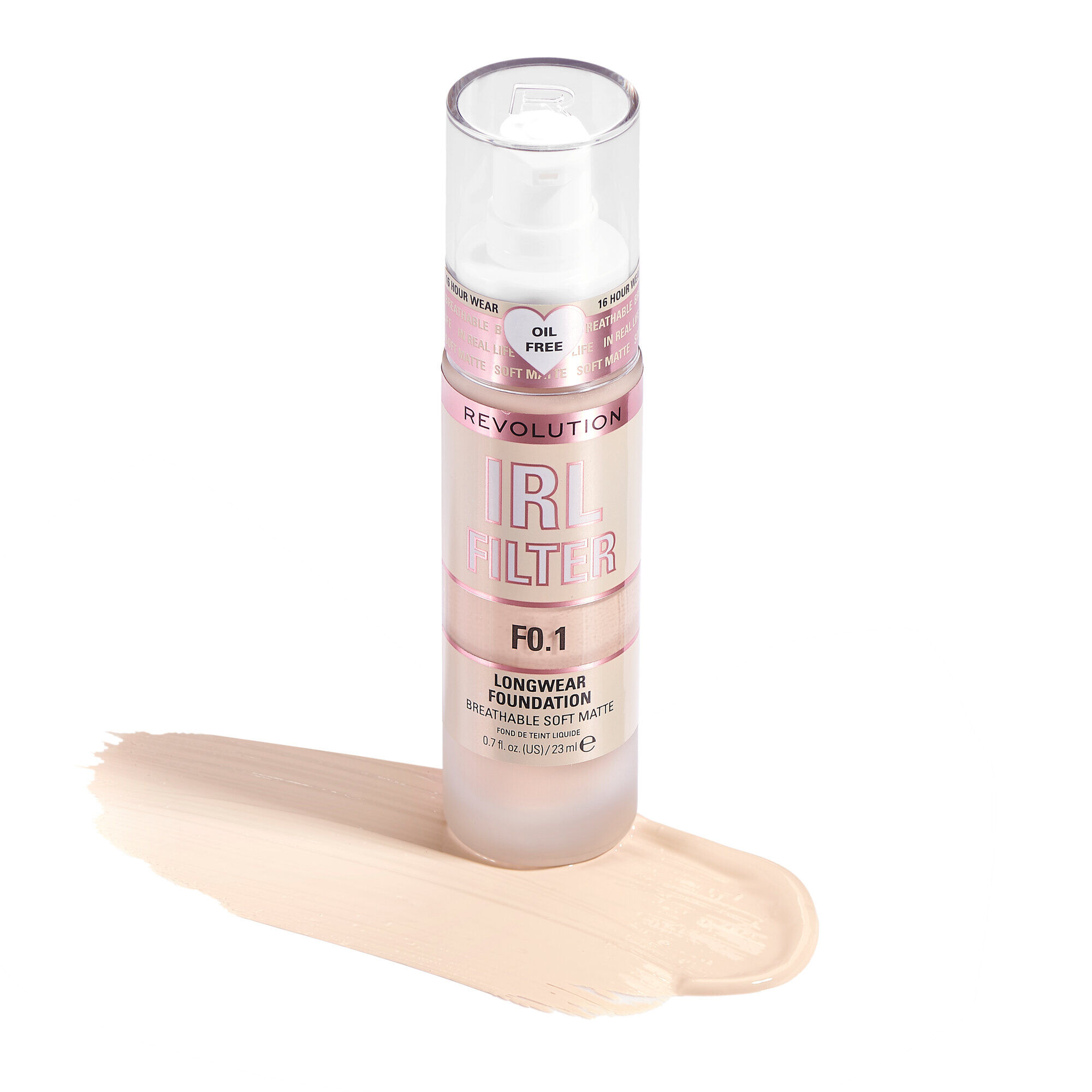 Revolution IRL Filter 16H Longwear Soft Matte Foundation F0.1