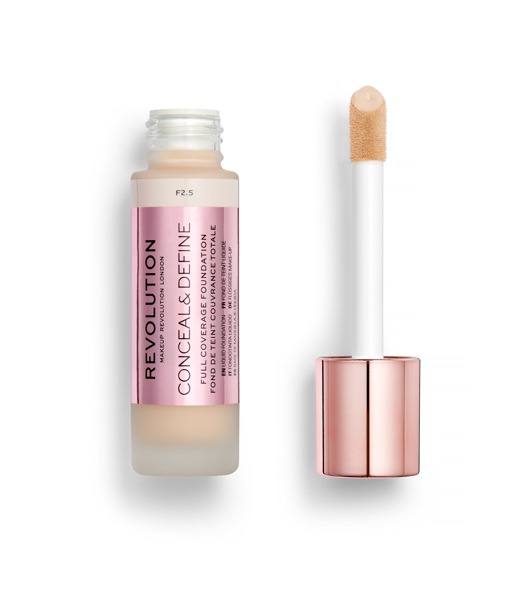 Revolution Conceal & Define Ultra Matte Full Coverage Foundation F2.5