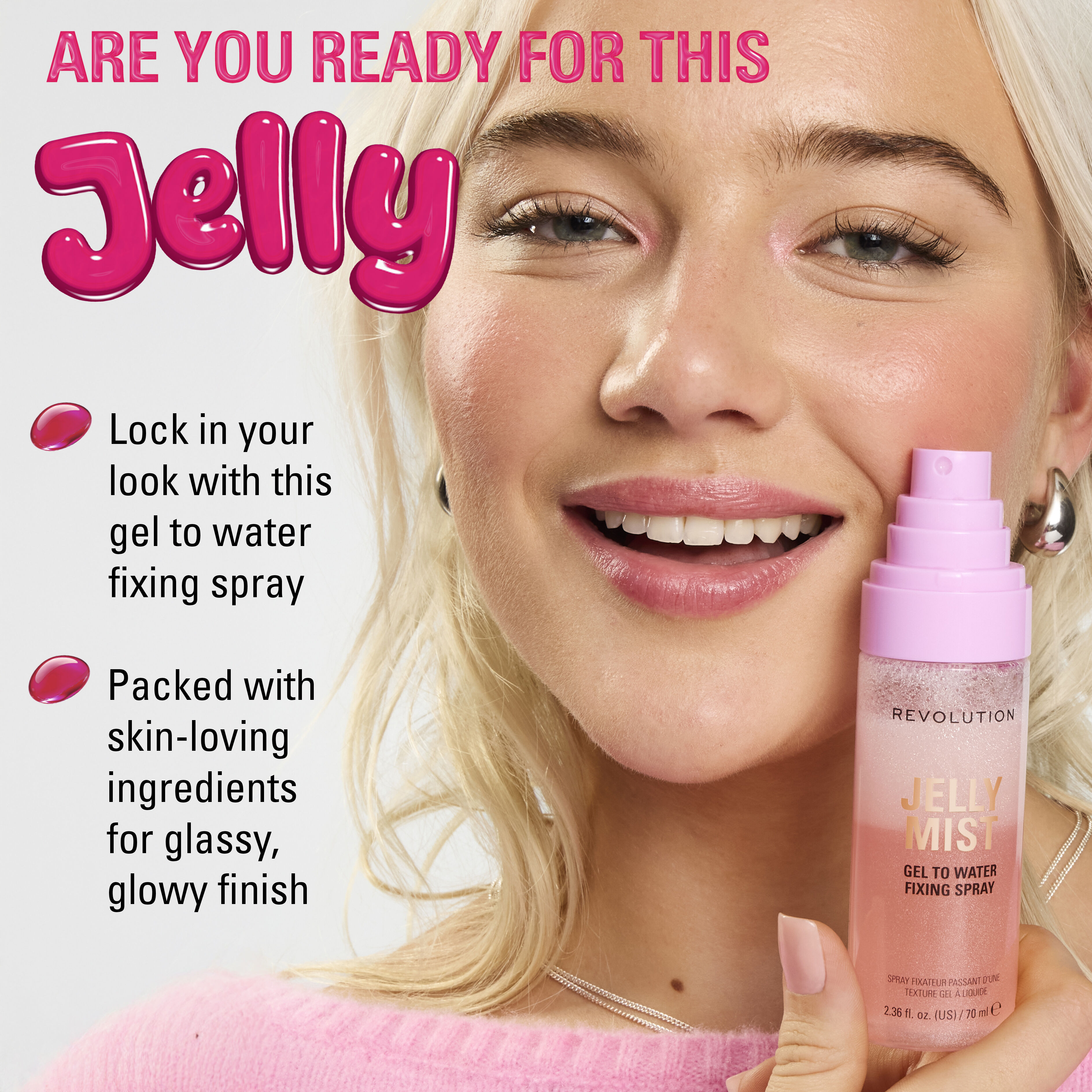 Revolution Jelly Mist Gel to Water Fixing Spray