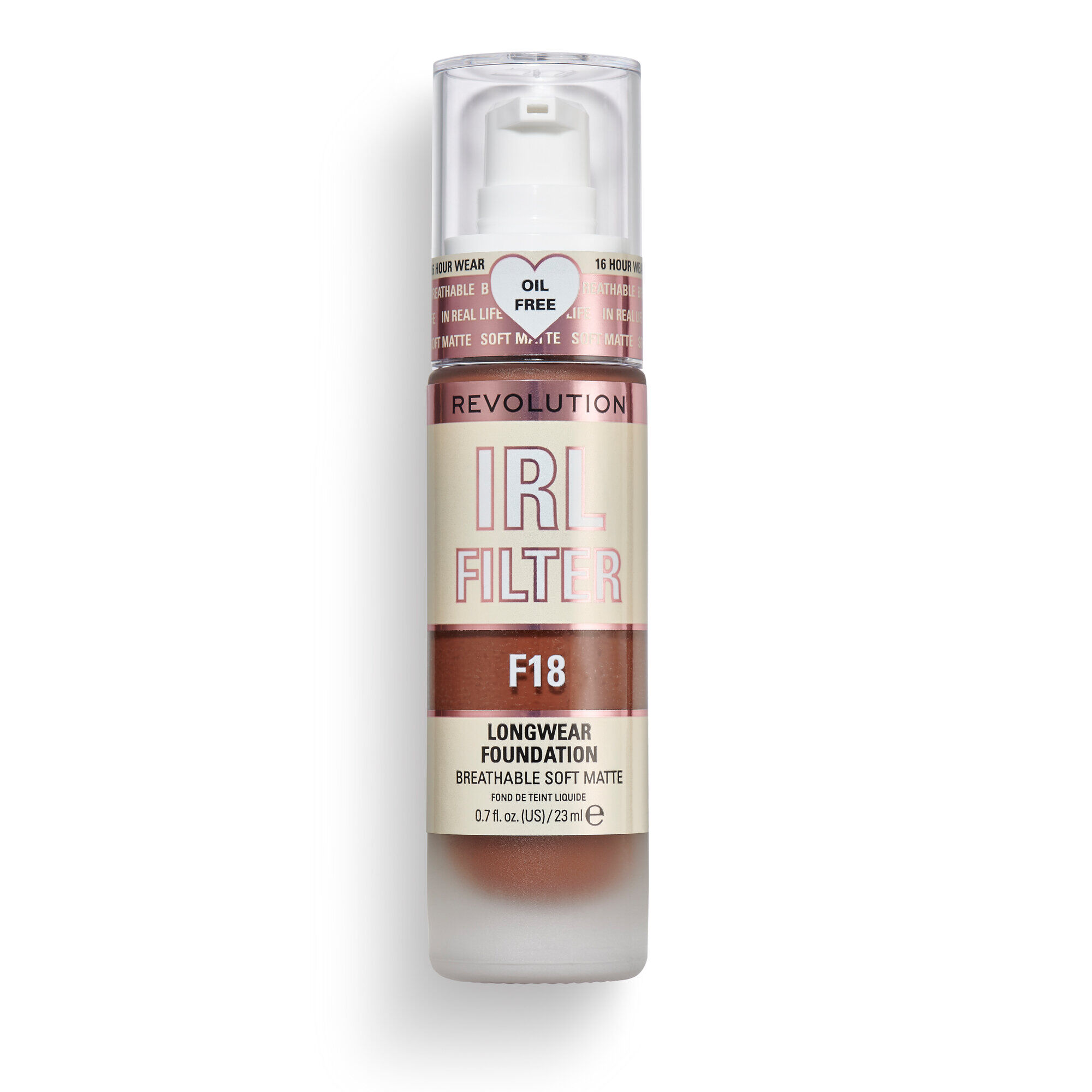 Revolution IRL Filter 16H Longwear Soft Matte Foundation F18