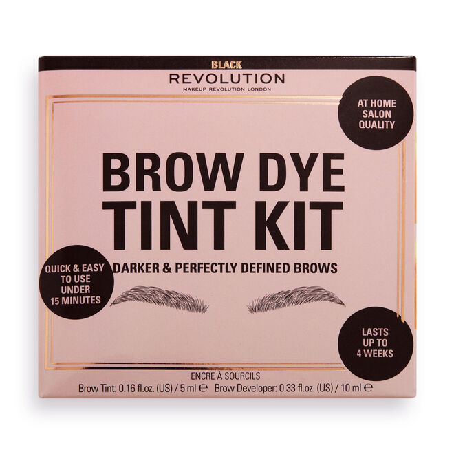 Makeup Revolution Brow Dye Tint Kit Black