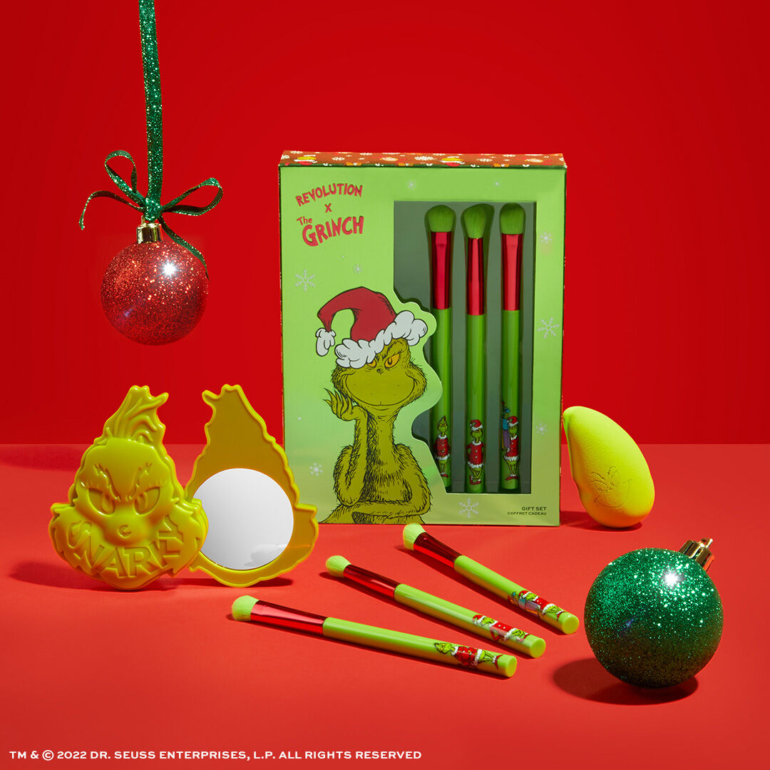 The Grinch x Makeup Revolution COMPLETE Christmas Bundle Set of 10
