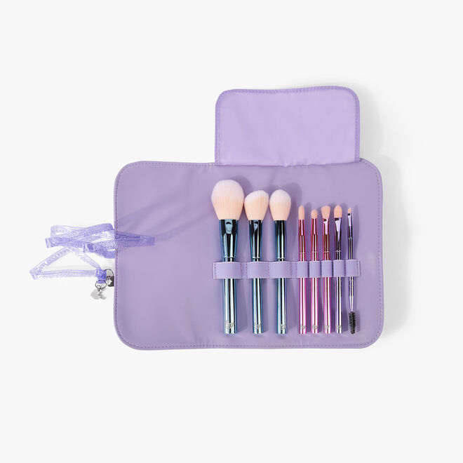 BH The Total Package 8 Piece Face & Eye Brush Set With Wrap