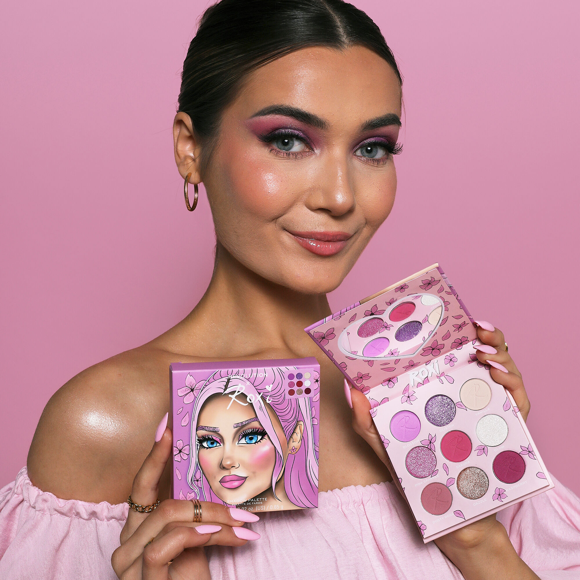 Makeup Revolution X Roxi Cherry Blossom Shadow Palette Revolution
