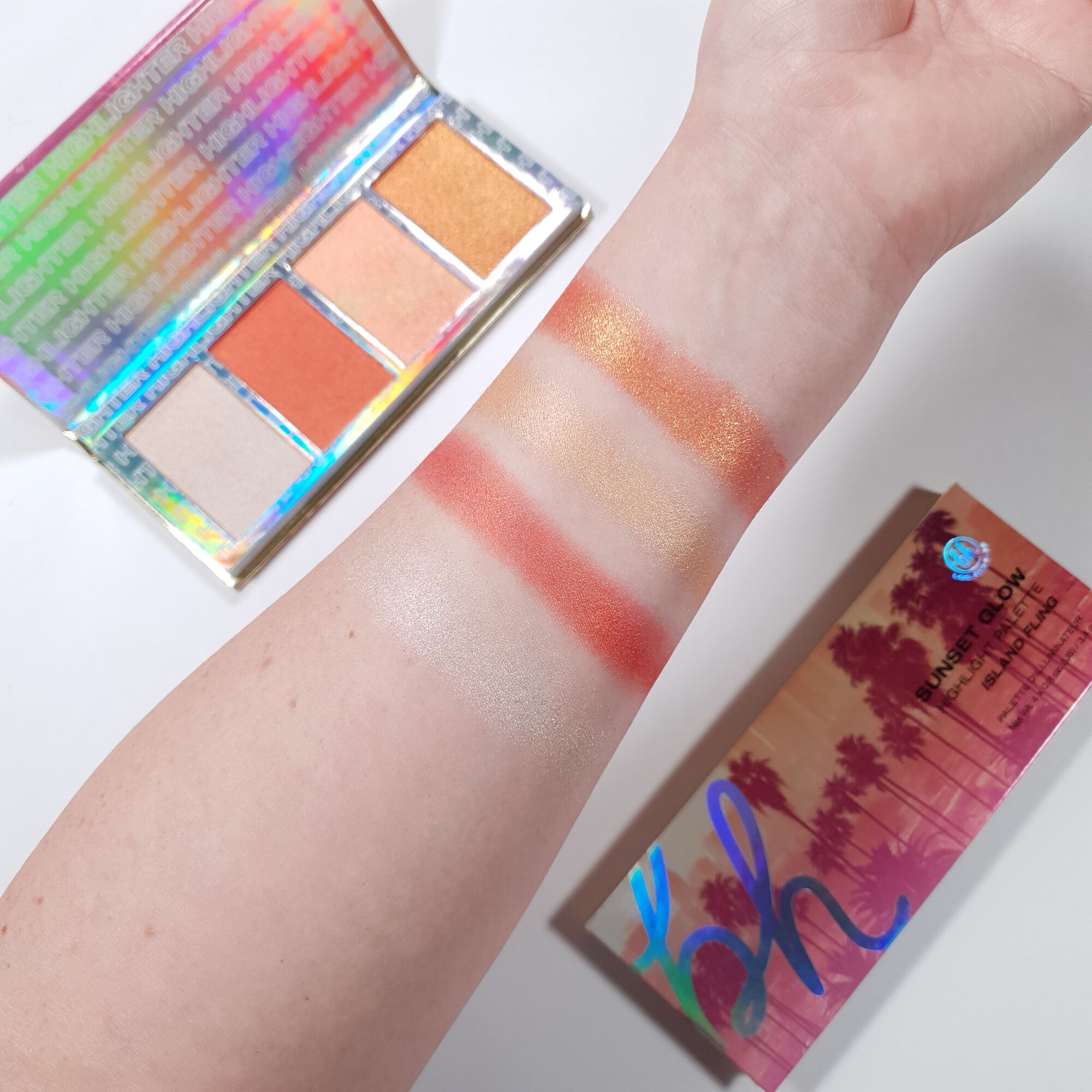 BH Sunset Glow Highlight Palette Island Fling