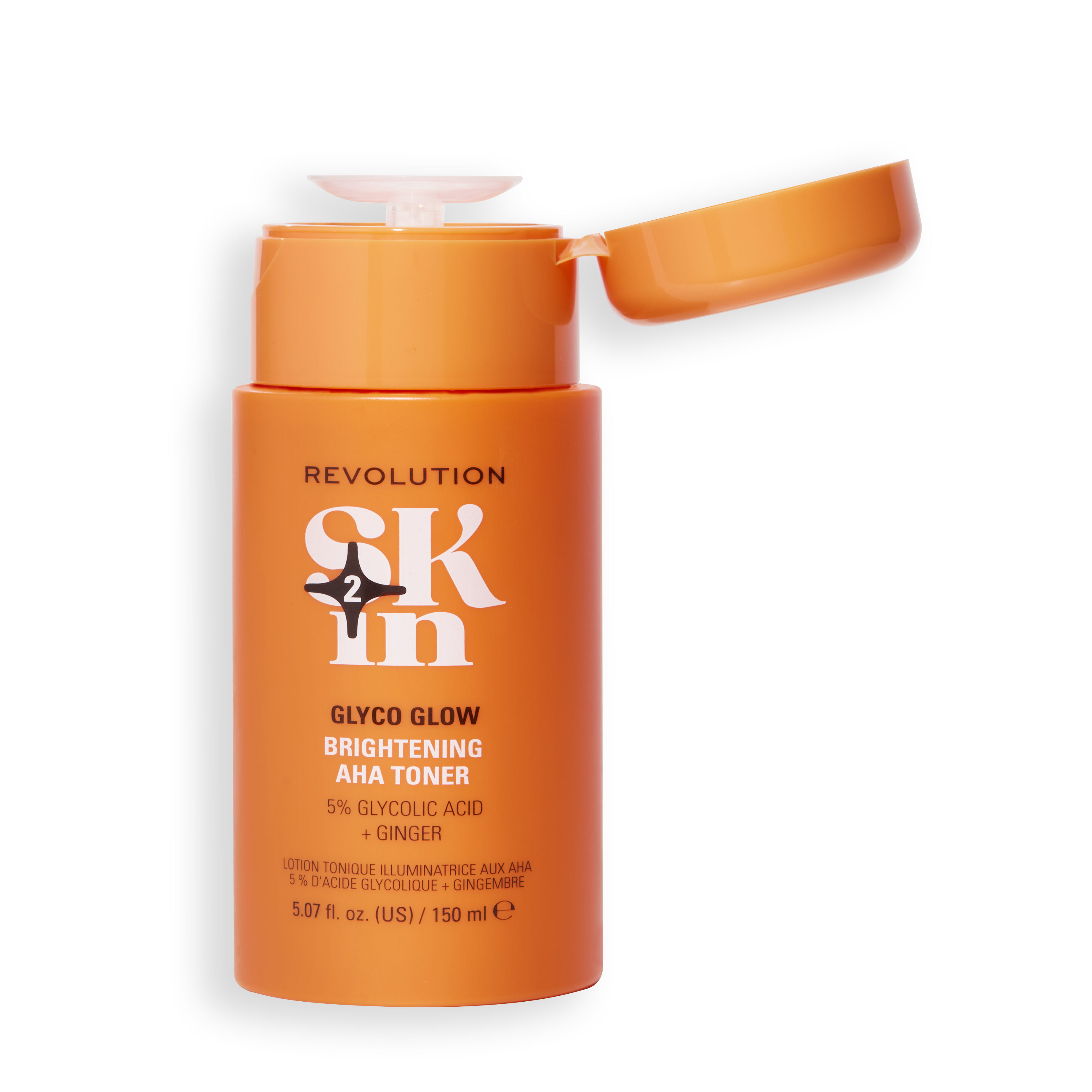 Revolution Skin Glyco Glow 5% Glycolic Acid & Ginger Brightening AHA Toner