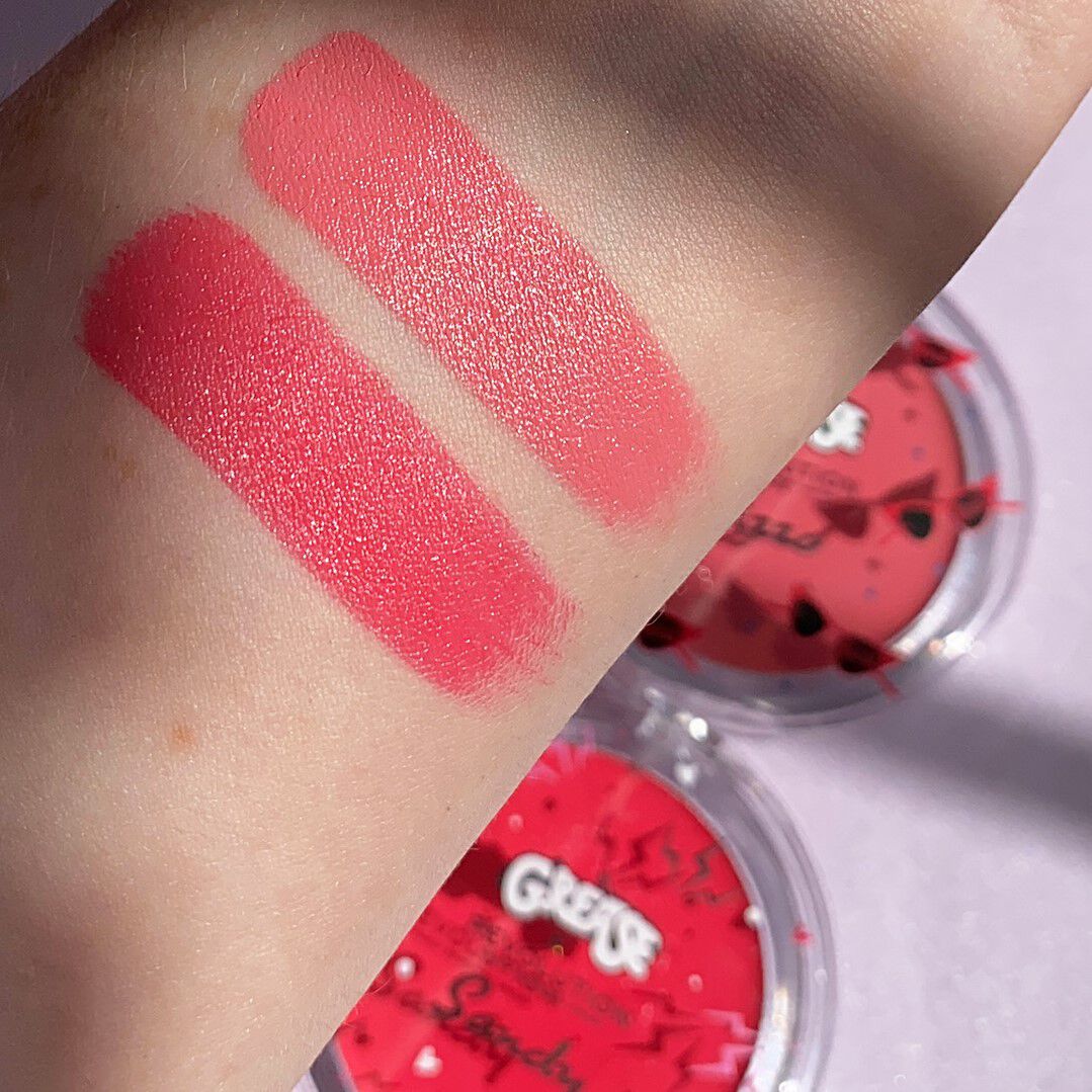 Grease x Makeup Revolution Sandy Melting Blusher Dark Pink Lady