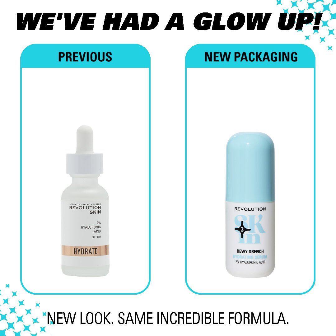 Revolution Skin Dewy Drench 2% Hyaluronic Acid Hydrating Serum