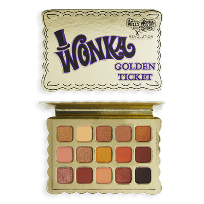 Willy Wonka & The Chocolate Factory x Revolution Golden Ticket Palette
