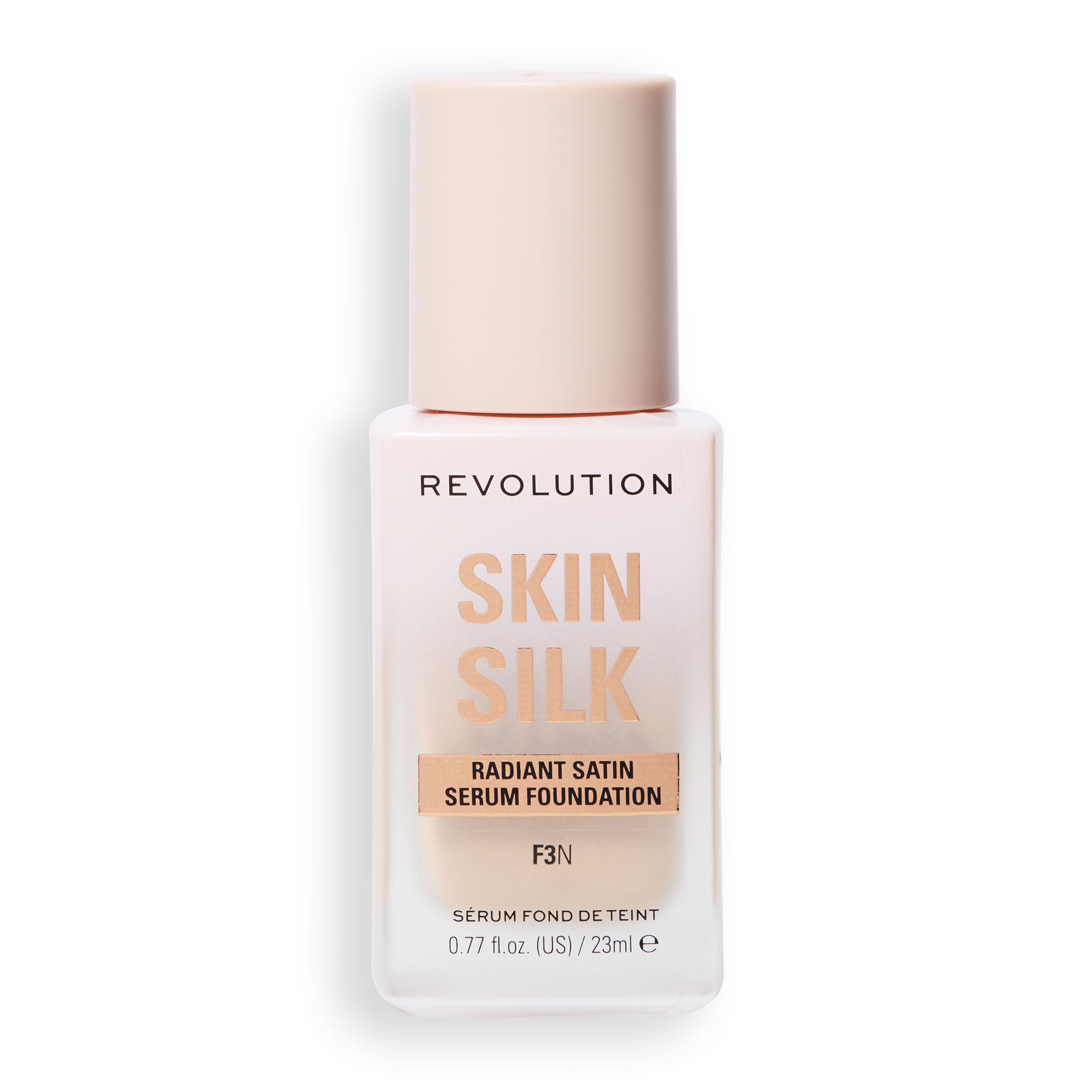 Revolution Skin Silk Radiant Satin Serum Foundation F3N