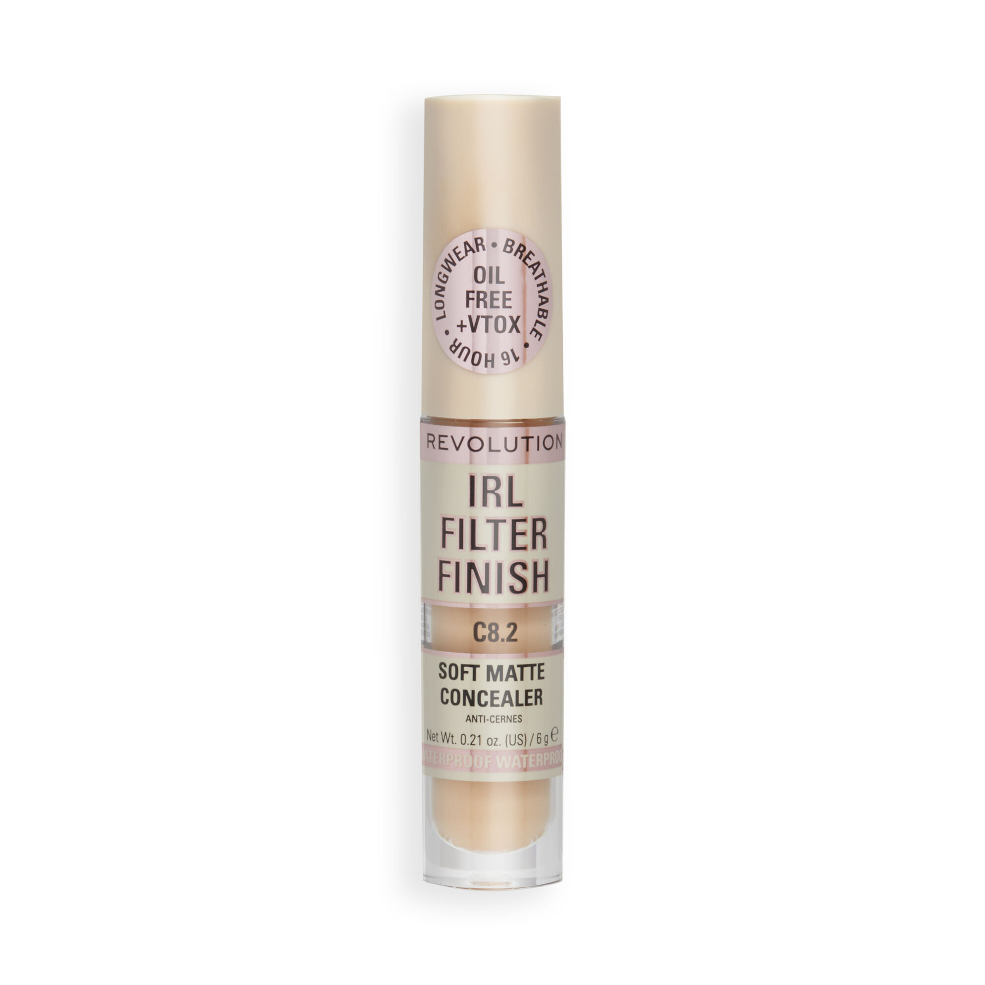 Revolution IRL Filter 16H Hydrating Full Coverage Concealer C8.2