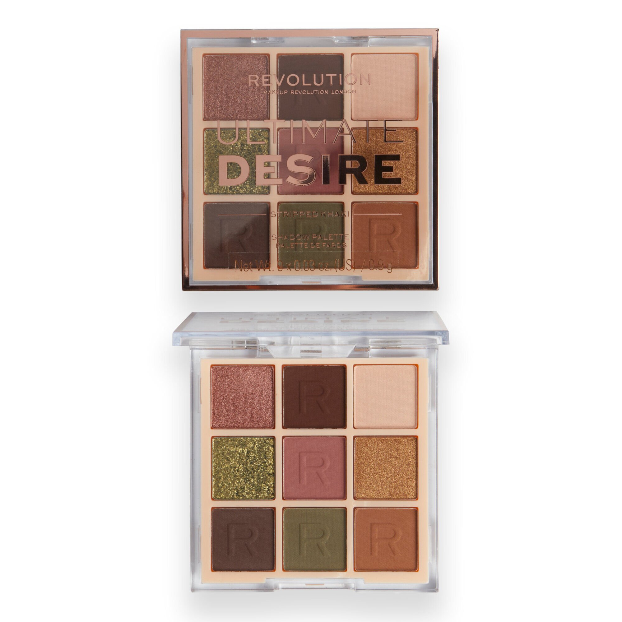 Makeup Revolution Ultimate Desire Shadow Palette Stripped Khaki
