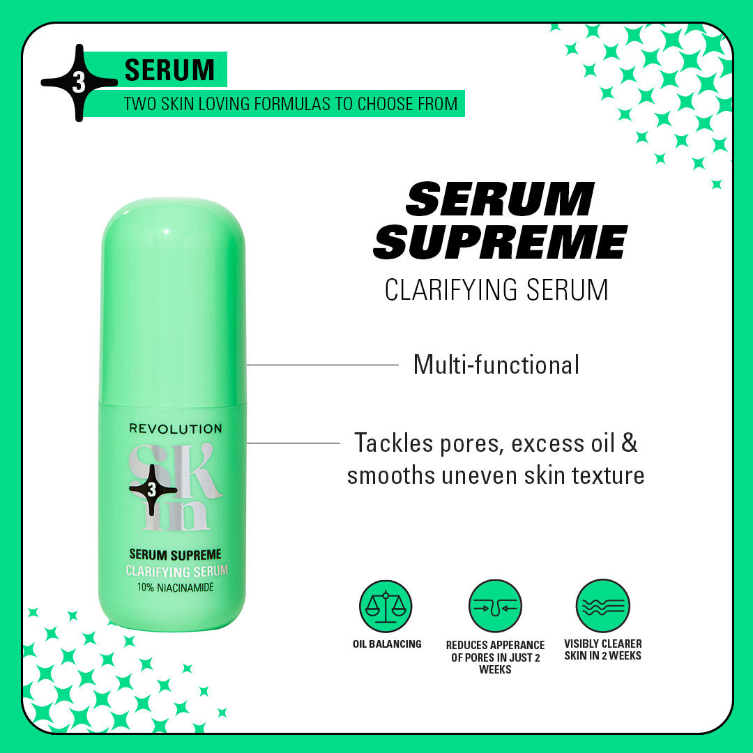 Revolution Skin Serum Supreme 10% Niacinamide Serum Clarifying Serum