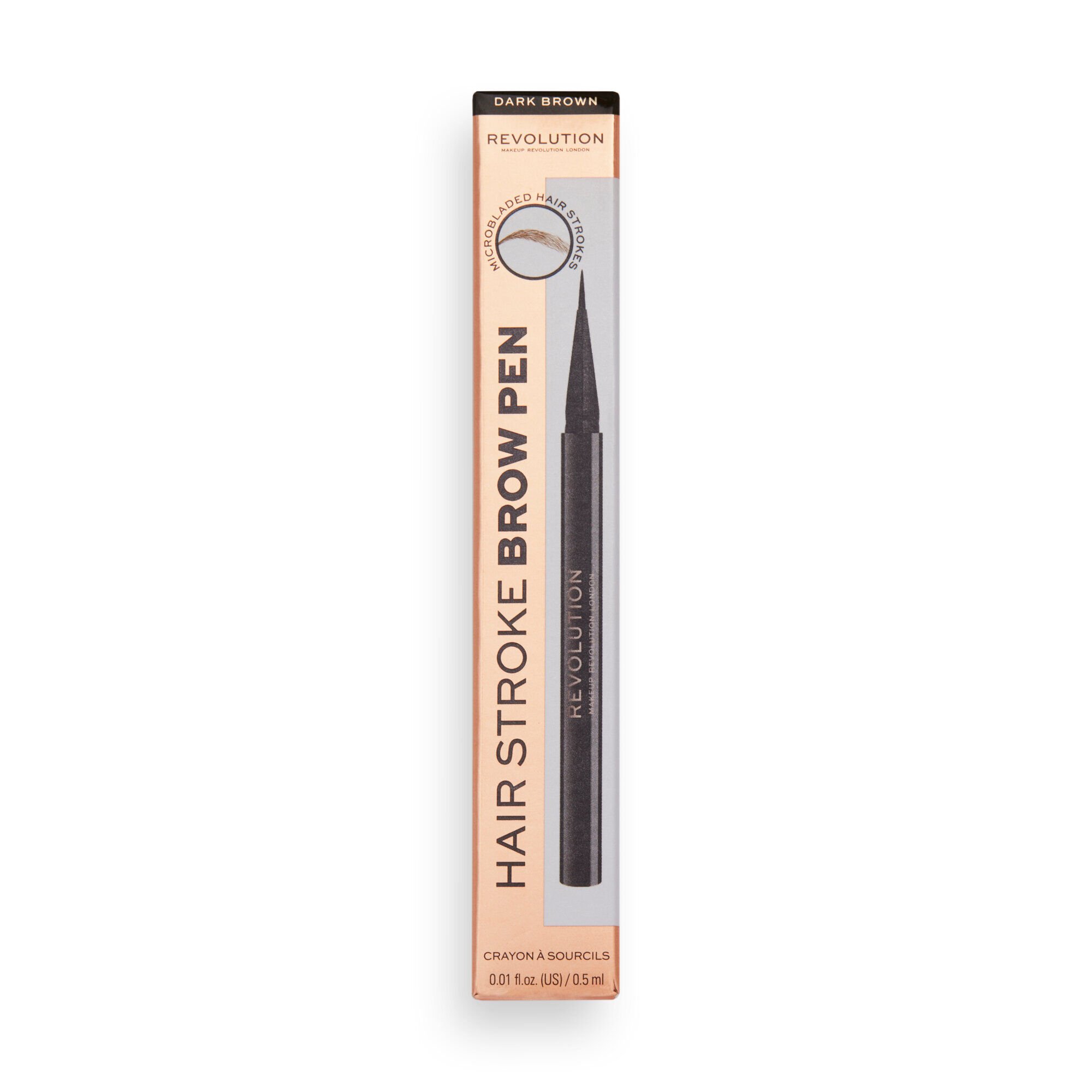 Makeup Revolution Hair Stroke Brow Pen Dark Brown