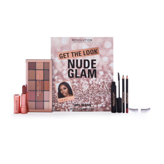 Makeup Revolution Get The Look Nude Glam Makeup Gift Set Revolution