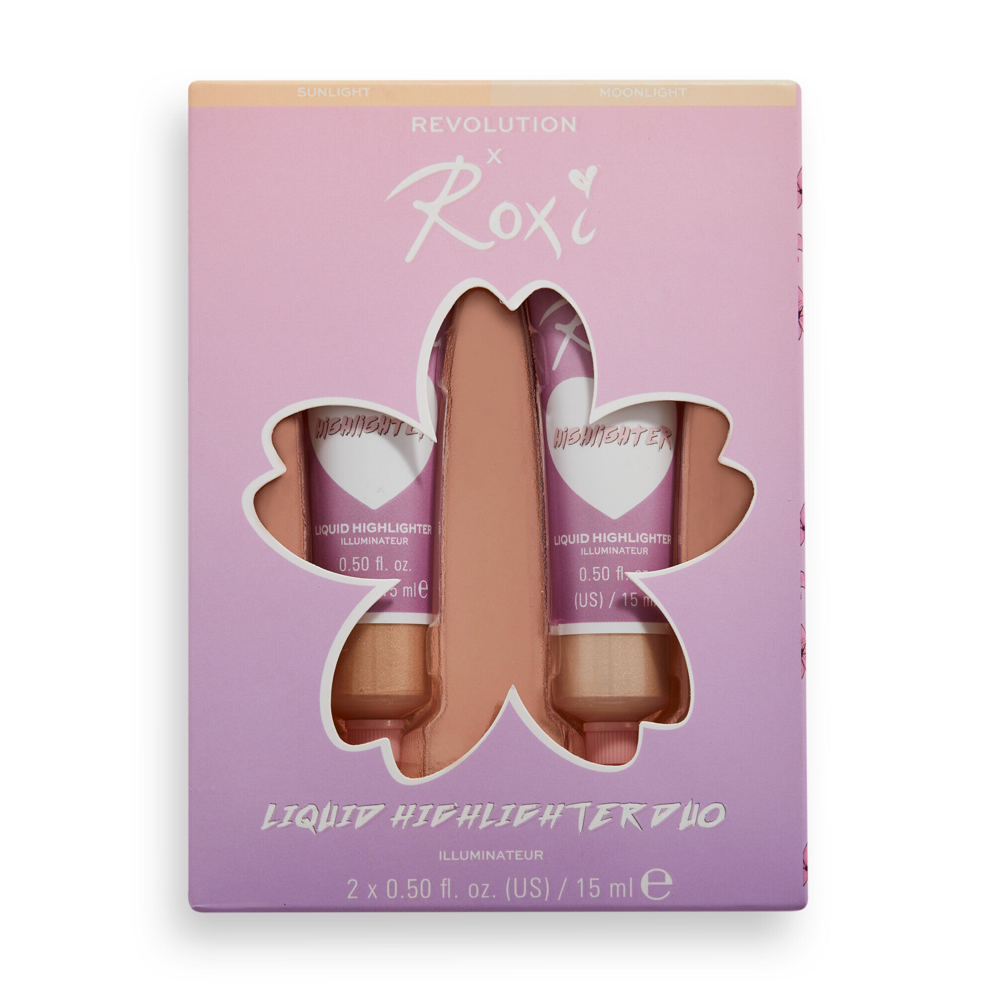 Makeup Revolution X Roxi Cherry Blossom Liquid Highlighter Duo