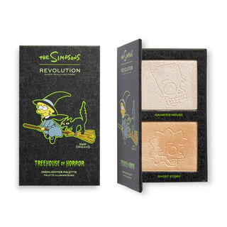 The Simpsons Makeup Revolution Mini Highlighter Palette "Witch Lisa"
