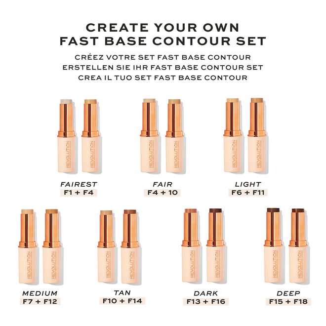 Fast Base Foundation Stick - F10 | Revolution Beauty