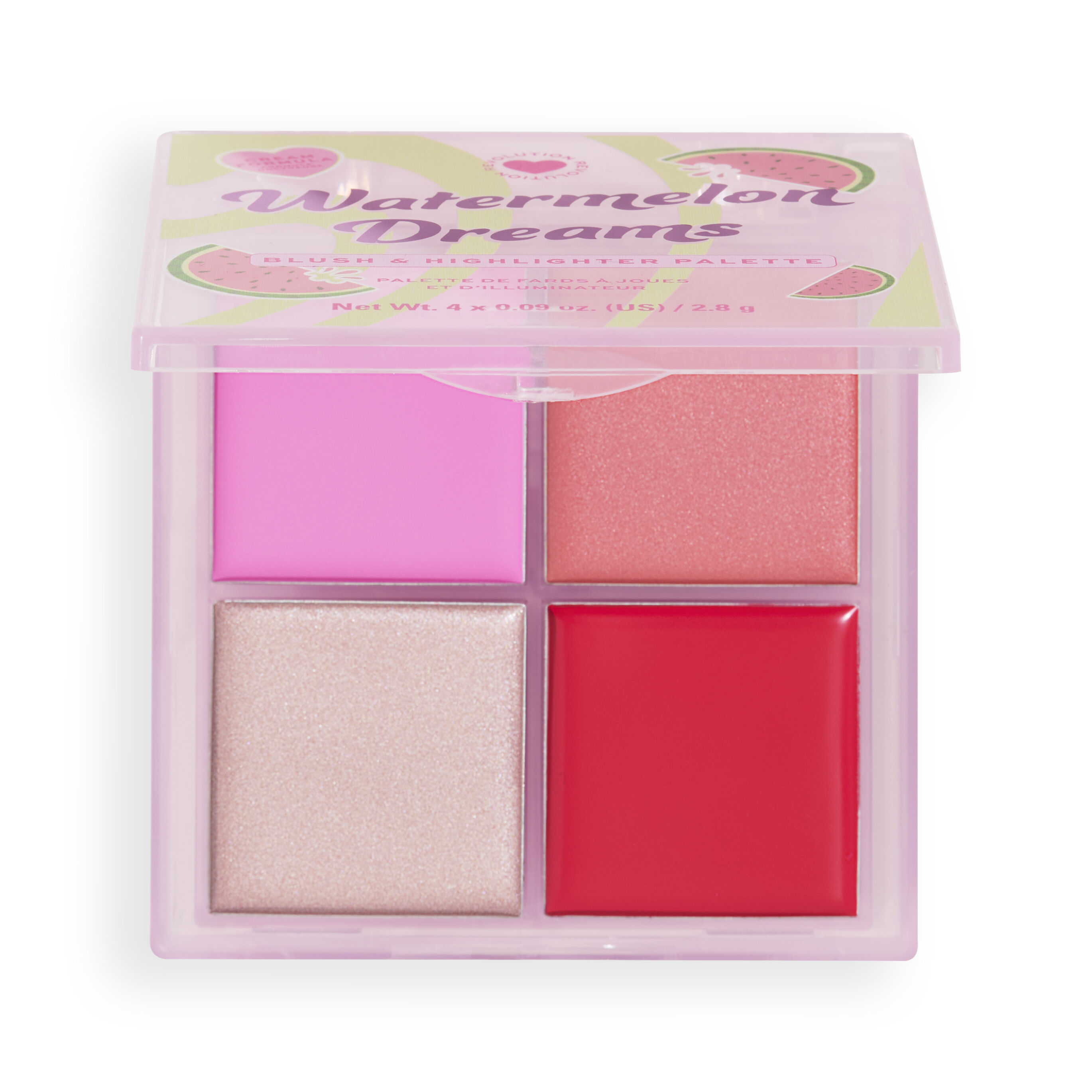 I Heart Revolution Watermelon Dreams Blush & Highlighter Quad