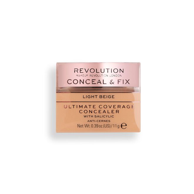 Makeup Revolution Conceal & Fix Ultimate Coverage Concealer Light Beige