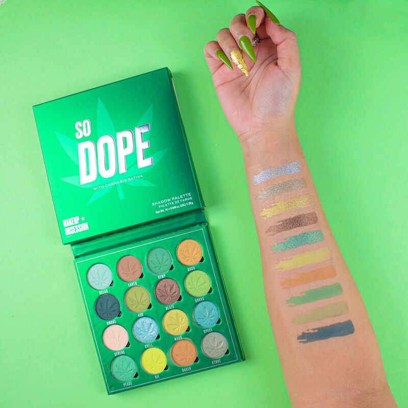 So Dope Shadow Palette with Cannabis Sativa Revolution Beauty