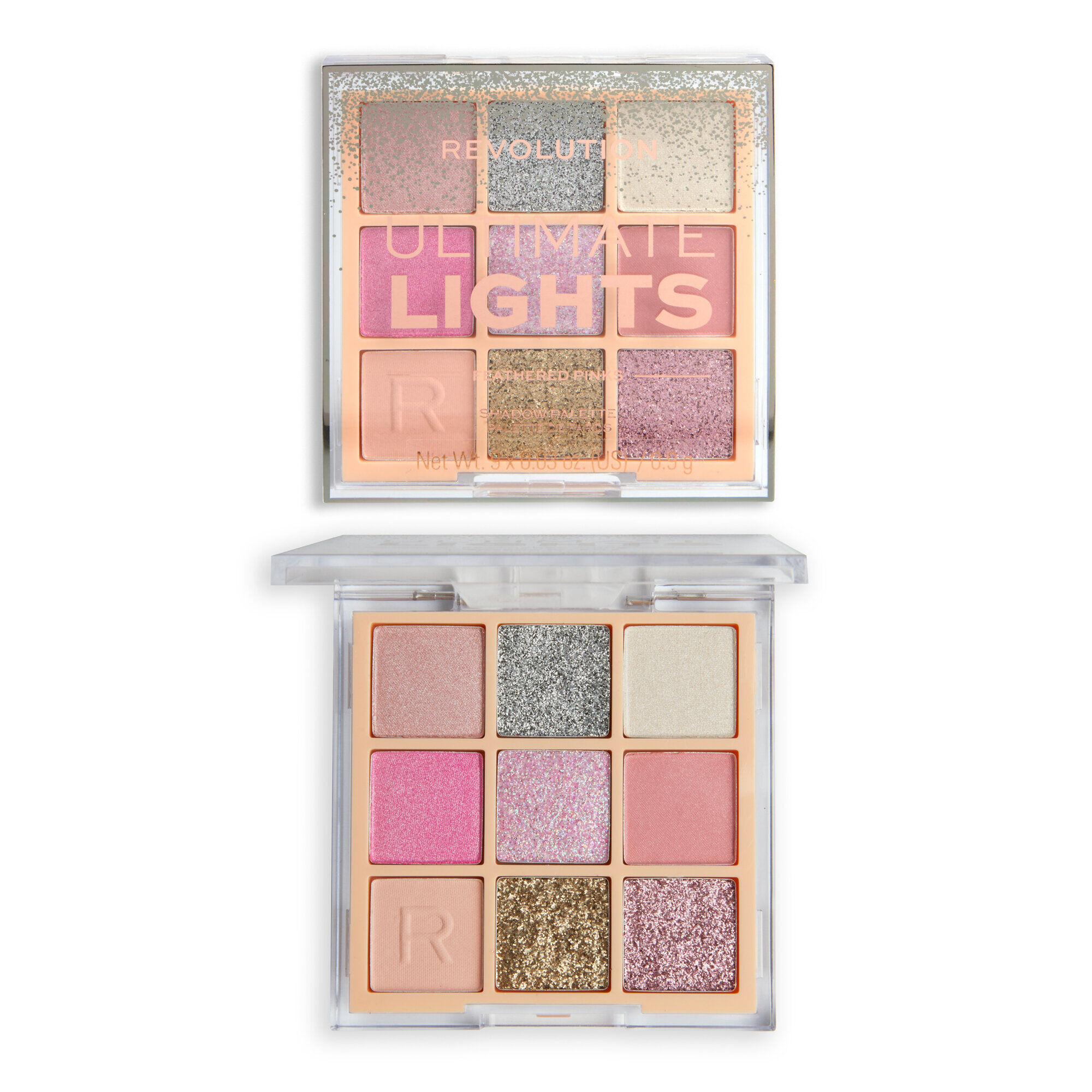 Makeup Revolution Ultimate Lights Eyeshadow Palette Feathered Pinks Revolution Beauty