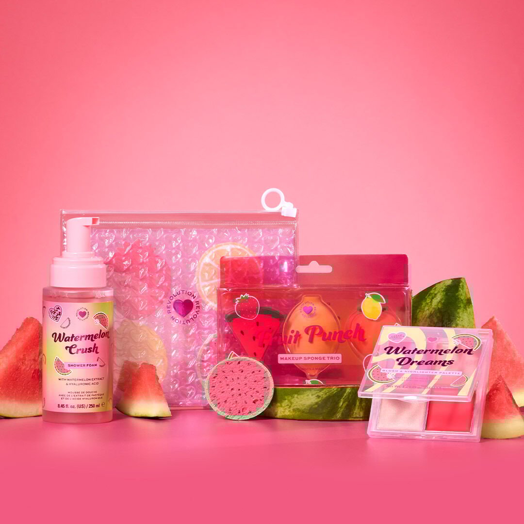 I Heart Revolution Watermelon Dreams Blush & Highlighter Quad