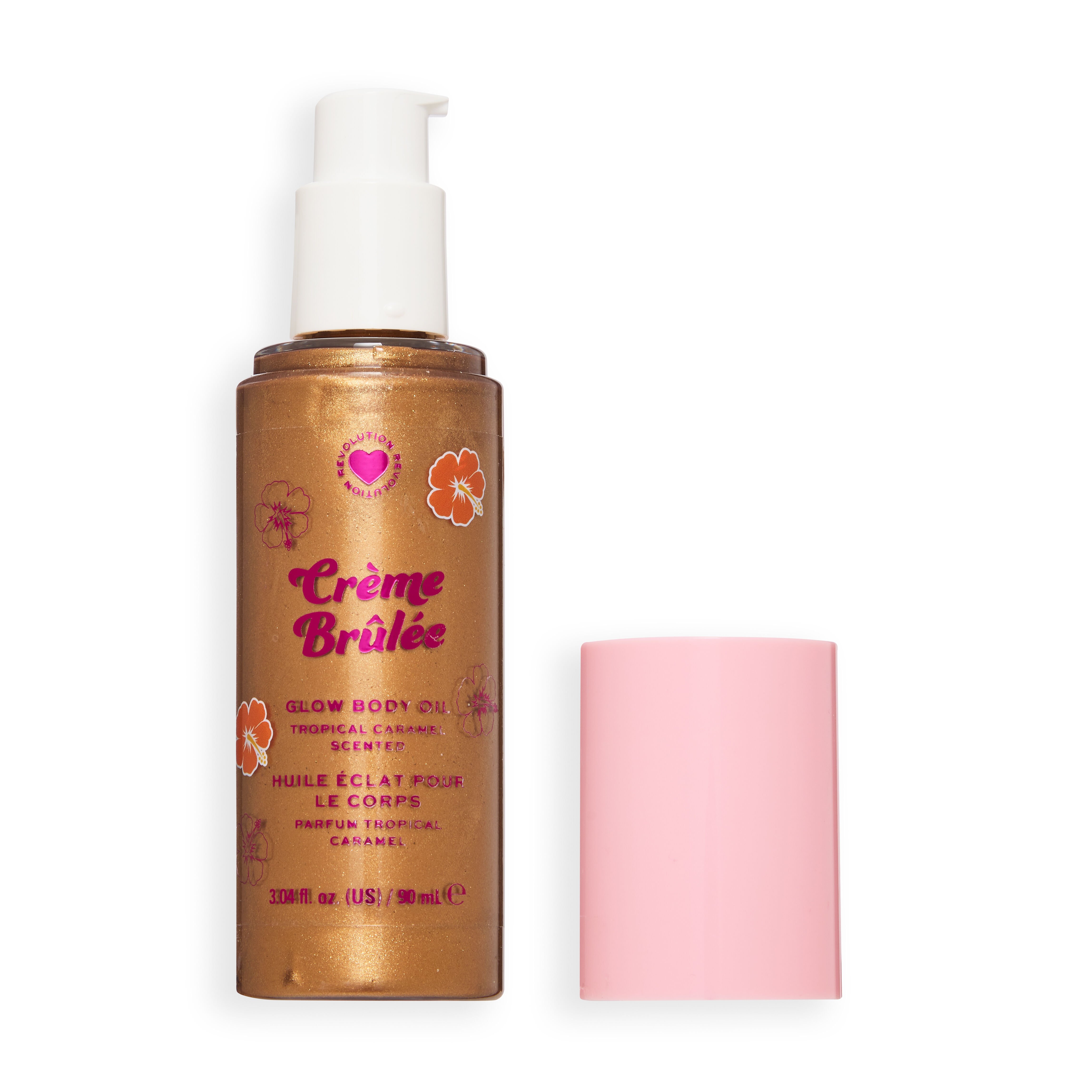 I Heart Revolution Tropical Caramel Glow Body Oil Creme Brulee Bronze