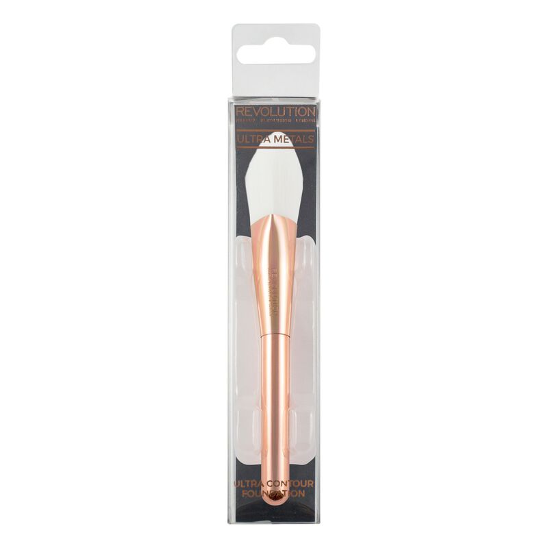 Makeup Revolution London Brushes Ultra Metals Contour Brush Pennello per il contouring 1 pz