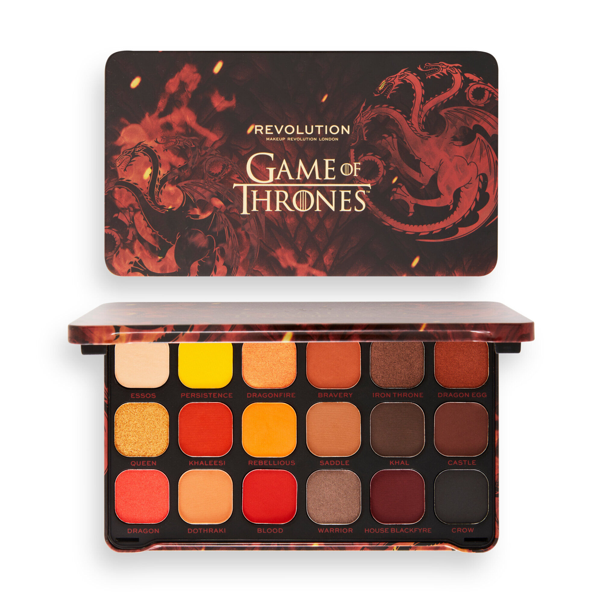 person Rastløs buste Revolution X Game of Thrones Mother of Dragons Forever Flawless Shadow  Palette | Revolution Beauty