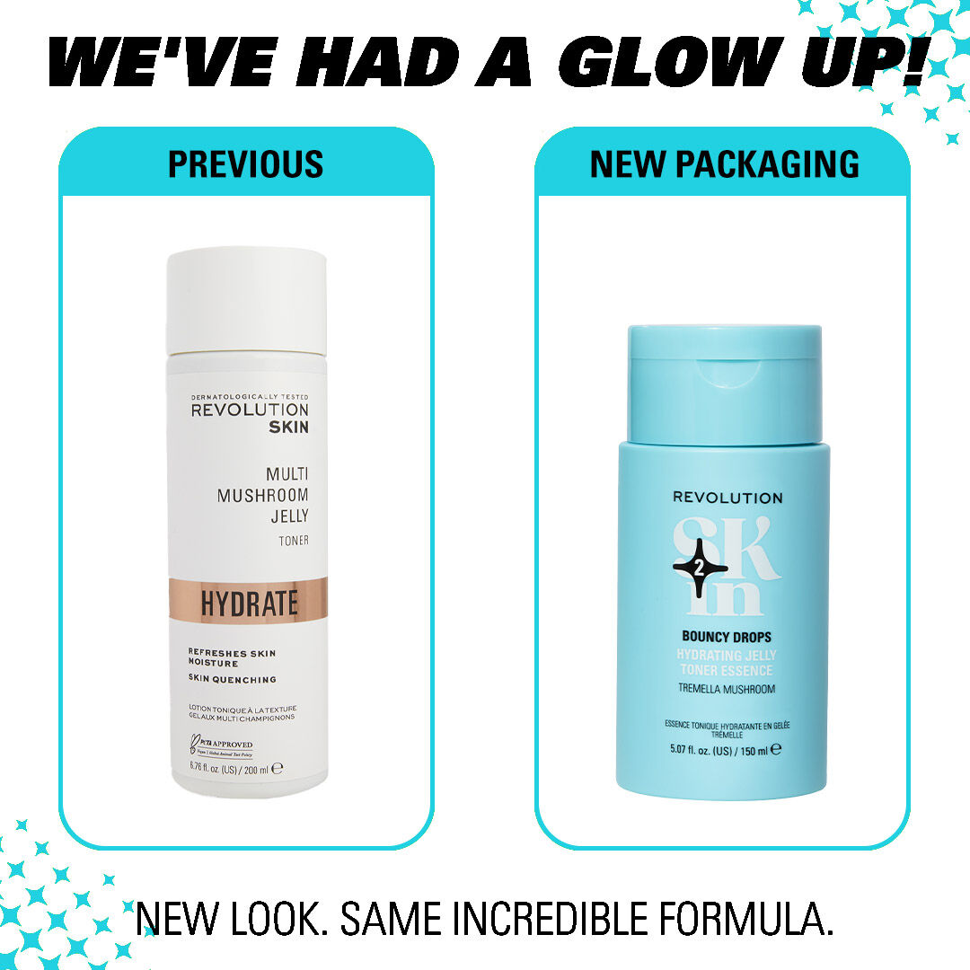 Revolution Skin Bouncy Drops Tremella Mushroom Hydrating Jelly Toner