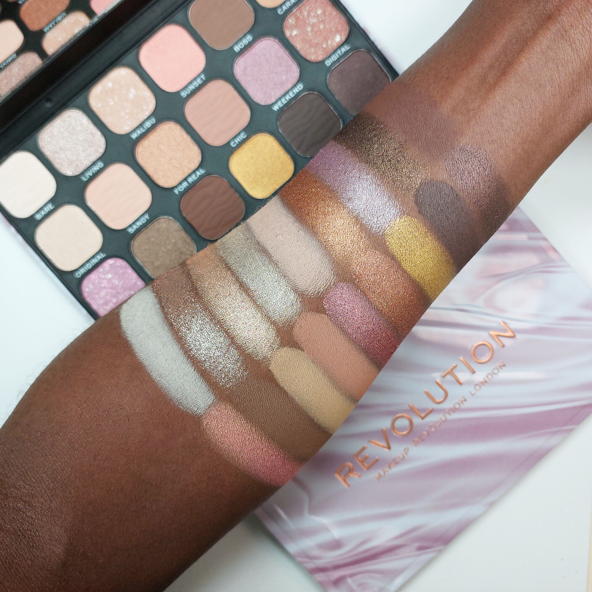 Makeup Revolution Forever Flawless Eyeshadow Palette Nude Silk