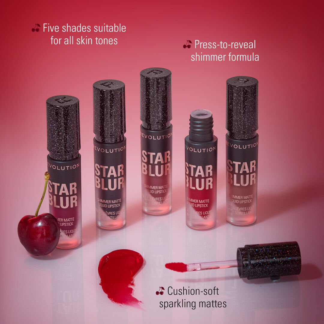 Revolution Star Blur Shimmer Matte Liquid Lip Midnight Eclipse