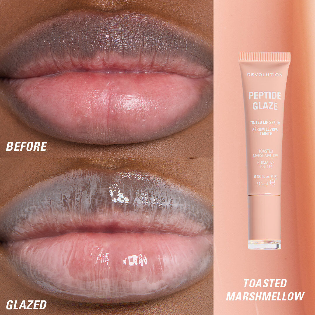Revolution Peptide Glaze Tinted Lip Serum Toasted Marshmallow
