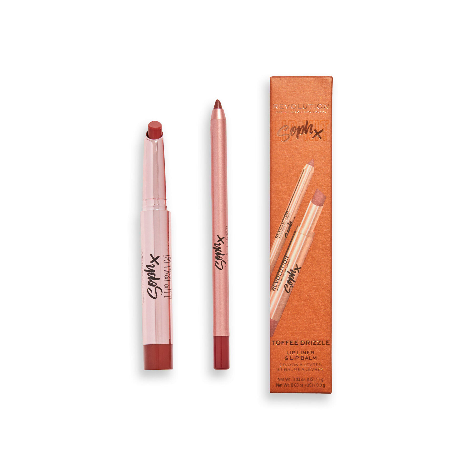 Makeup Revolution X Soph Lip Set Toffee Drizzle