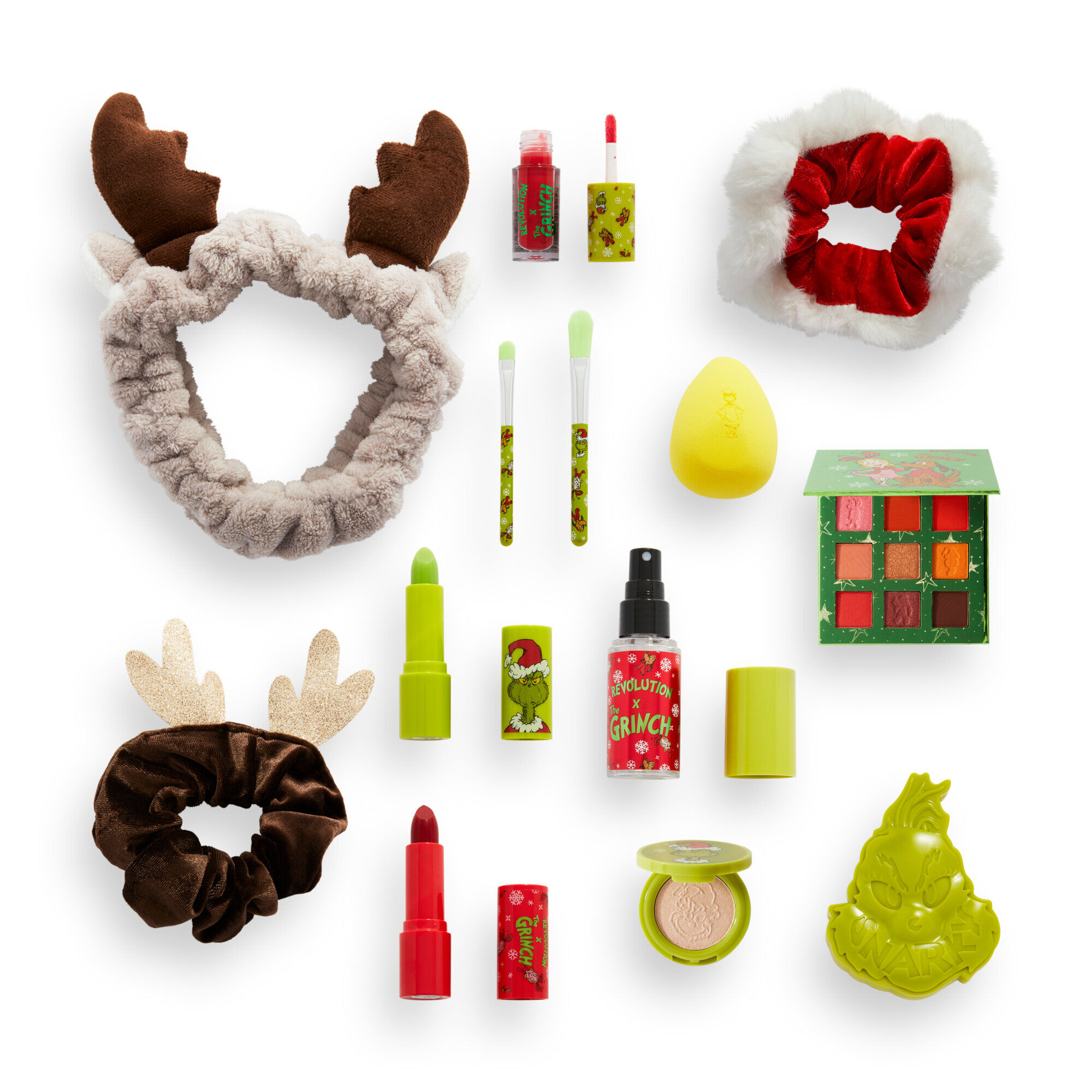 The Grinch x Makeup Revolution 12 Days Advent Calendar | Revolution Beauty