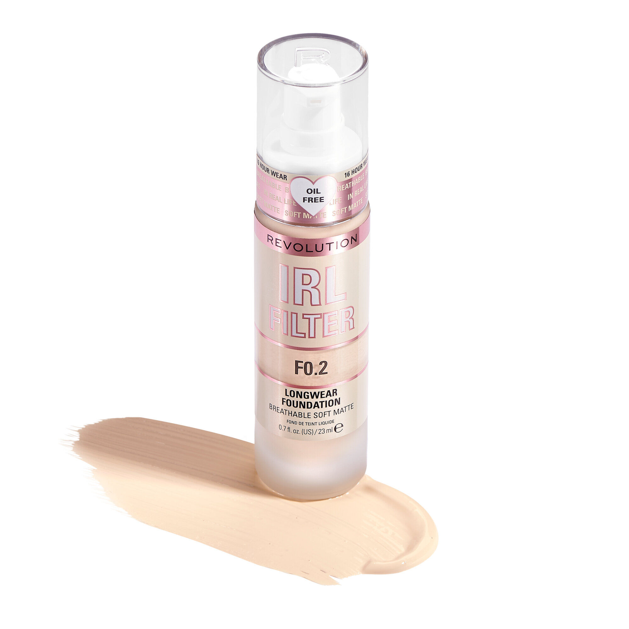 Revolution IRL Filter 16H Longwear Soft Matte Foundation F0.2